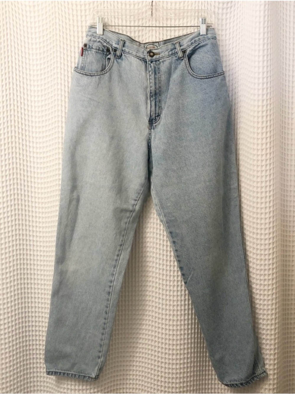 Vintage Bugle Boy for Her Mom Jeans Baggy High Waisted 90s Light Wash